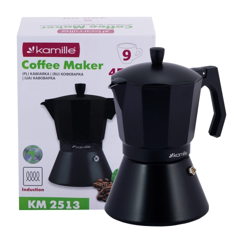kawiarka moka Kamille 450 ml aluminiowa do 9 filiżanek espresso