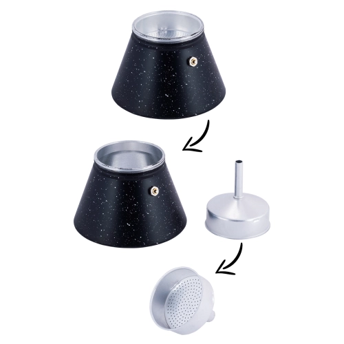 marmurkowa makinetka do kawy 600 ml Kamille włoski styl