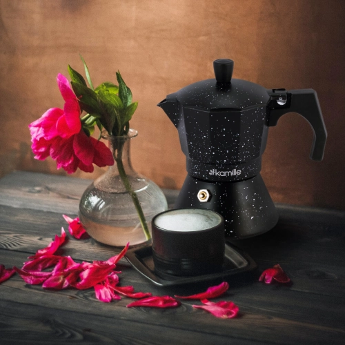 duża kawiarka do kawy espresso Kamille 600 ml 12 filiżanek