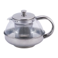 Szklany dzbanek z zaparzaczem do herbaty 600 ml Kamille
