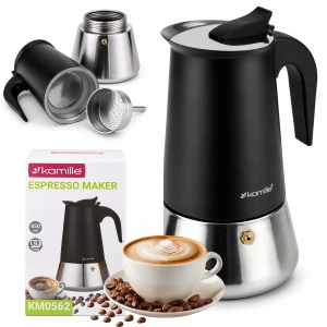 Kawiarka ciśnieniowa do kawy stalowa zaparzacz do espresso 450 ml Kamille