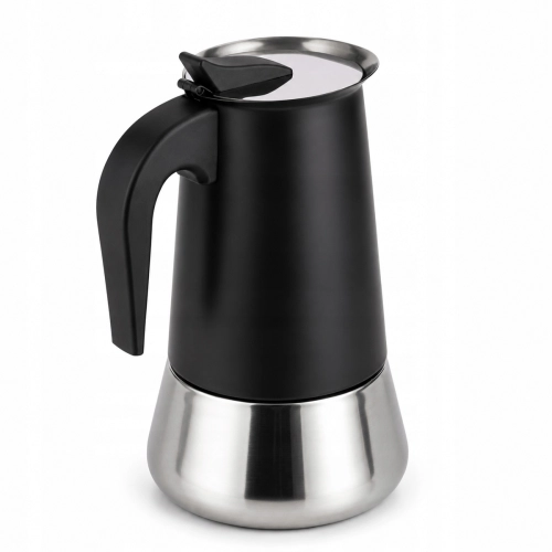 praktyczna kawiarka do espresso 450 ml stalowa makinetka Kamille