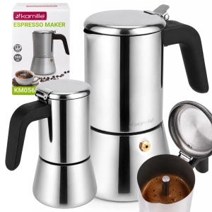 Kawiarka ciśnieniowa do kawy stalowa zaparzacz do espresso 300 ml Kamille