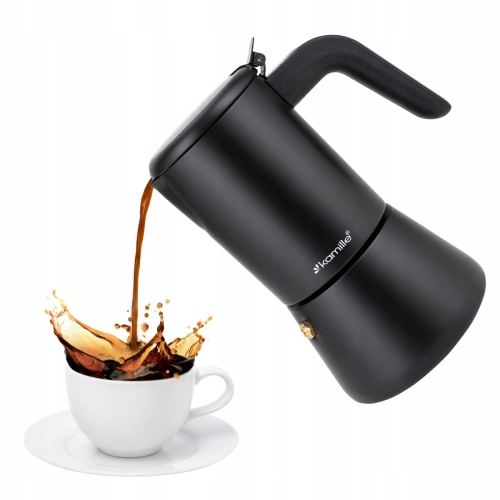 zaparzacz do espresso 300 ml kawiarka moka stalowa z ergonomicznym uchwytem