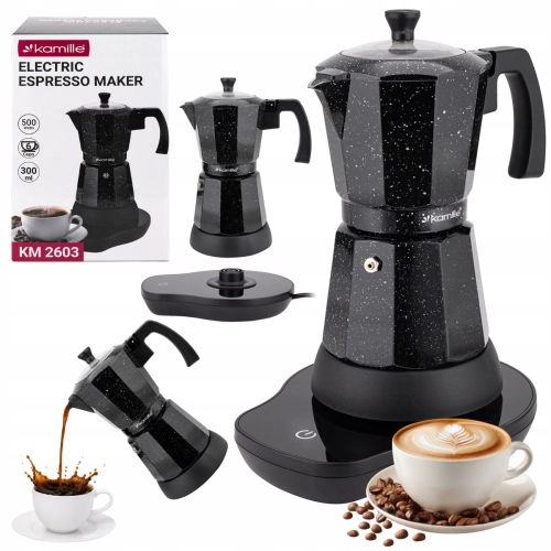 kawiarka elektryczna 300 ml ekspres do espresso 500W Kamille