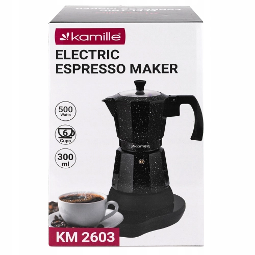 praktyczny ekspres do kawy espresso 300 ml elektryczna kawiarka Kamille