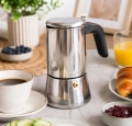 praktyczna kawiarka do espresso 300 ml stalowa makinetka Kamille