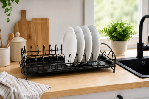 ociekacz do naczyń z tacką stojąca suszarka kuchenna Kamille