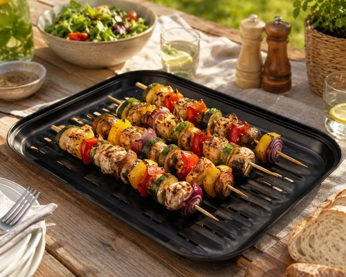 Taca do grilla z powłoką non-stick do mięsa i warzyw