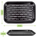 Akcesorium grillowe Kamille – perforowana taca do BBQ