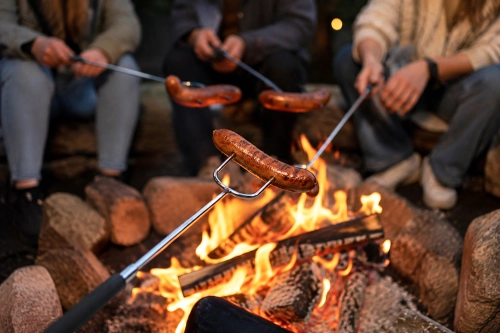 Składany widelec do pieczenia nad ogniskiem BBQ Kamille