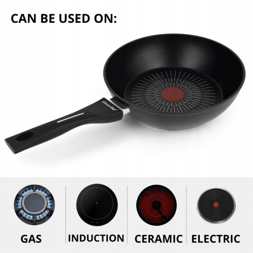 Patelnia do smażenia i duszenia 28 cm Kamille z powłoką non stick