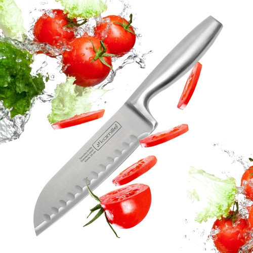 Uniwersalny nóż Santoku Kamille do precyzyjnego krojenia i szatkowania