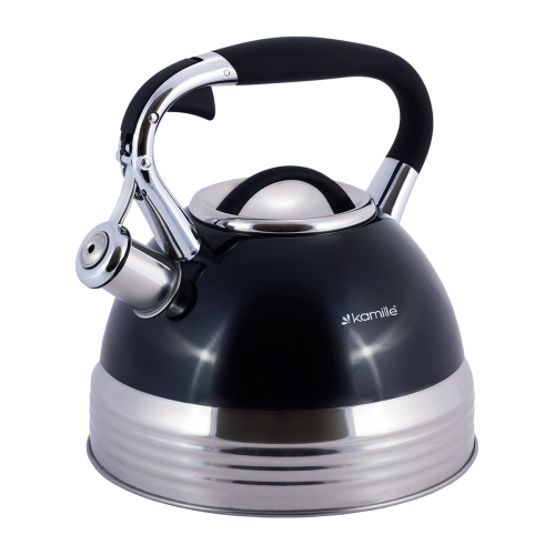 Stalowy czajnik Kamille 2,7 l z ergonomicznym uchwytem Soft Touch
