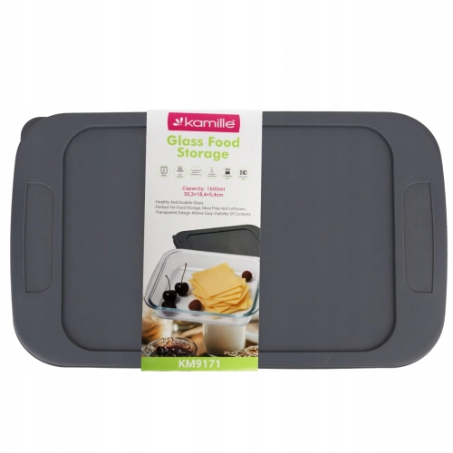 Lunchbox ze szkła Kamille 1600 ml do wygodnego przechowywania jedzenia