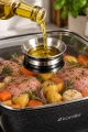 Kociołek marmurowy Kamille 6,5 l z pokrywką do przygotowywania potraw