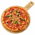 Deska bambusowa Kamille 23 cm do serwowania pizzy