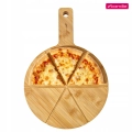 Deska do serwowania Kamille 23 cm z bambusa na pizzę i sery