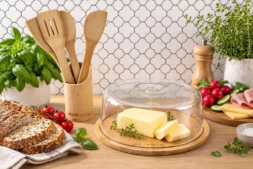 Pojemnik na ciasto Kamille z przezroczystą pokrywą ochronną