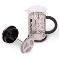 praska do kawy 600 ml Kamille french press z czarnym uchwytem