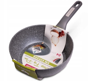Patelnia głęboka wok granitowa 24cm