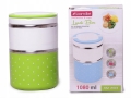 pojemnik obiadowy Kamille 1080 ml dwukomorowy szczelny lunchbox