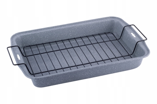 Brytfanna z rusztem Kamille marmurkowa forma do pieczenia mięsa