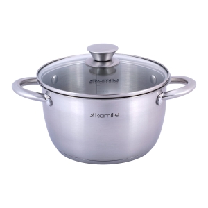 Garnek ze stali nierdzewnej 2,0L z pokrywką