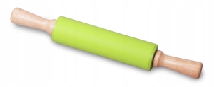 Poręczny wałek do ciasta silikonowy, obrotowy 38cm