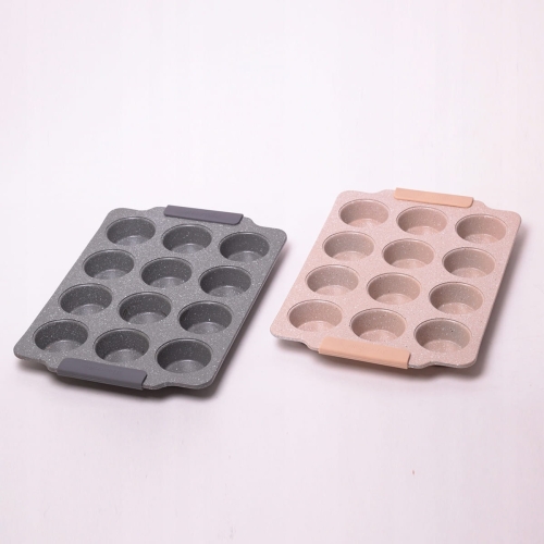 Forma na muffinki Kamille stalowa z powłoką nieprzywierającą