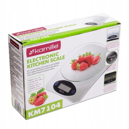 Kompaktowa waga kuchenna Kamille do kuchni 5 kg