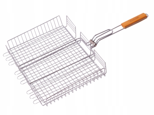 Ruszt do grillowania Kamille 30 cm do mięsa ryb i warzyw z bokami