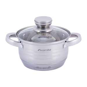 Garnek 1,5L ze stali nierdzewnej z pokrywką