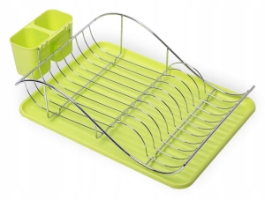 Jednopoziomowa suszarka do naczyń z ociekaczem na sztućce