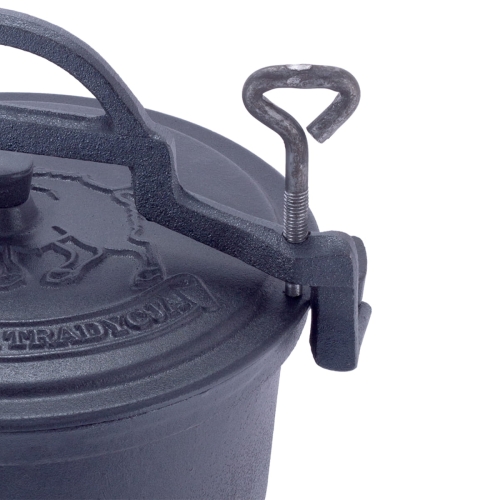 kamille żeliwny myśliwski garnek kociołek na ognisko