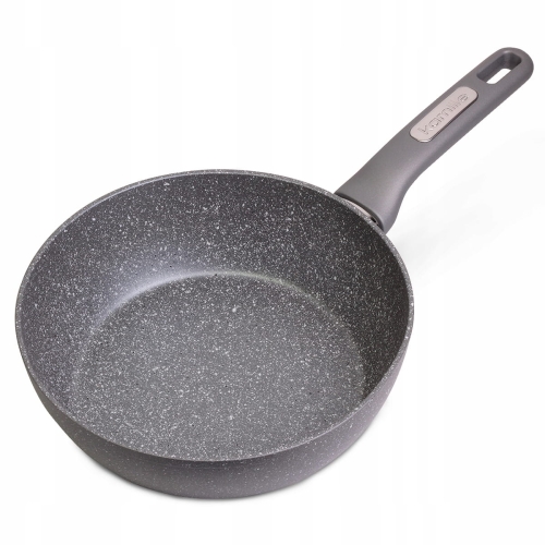 Wok granitowy 24 cm z nieprzywierającą powłoką Kamille