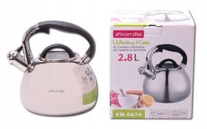 Czajnik stalowy z gwizdkiem indukcja 2,8L 