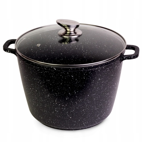 garnek marmurowy 6,2L Kamille z pokrywką kociołek na indukcję i gaz