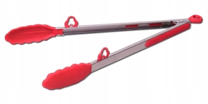 Szczypce silikonowe do sałatek mięsa z blokadą i nóżkami 35,5cm