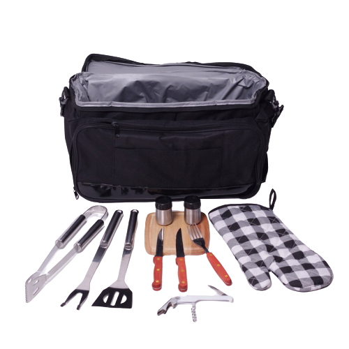 Torba piknikowa Kamille z akcesoriami do grillowania zestaw BBQ
