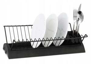 Jednopoziomowa suszarka do naczyń z ociekaczem na sztućce