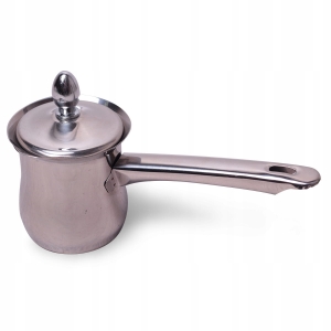 Stalowy tygielek do kawy po turecku z pokrywką 200ml