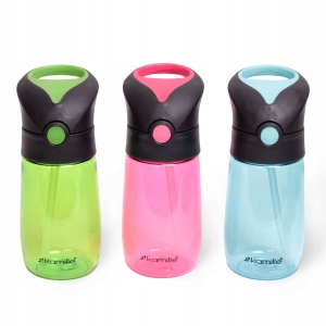 Kubek, butelka, bidon z ze składaną słomką, rurką 350ml