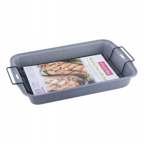 Brytfanna do pieczenia z rusztem Kamille non stick marmurkowa